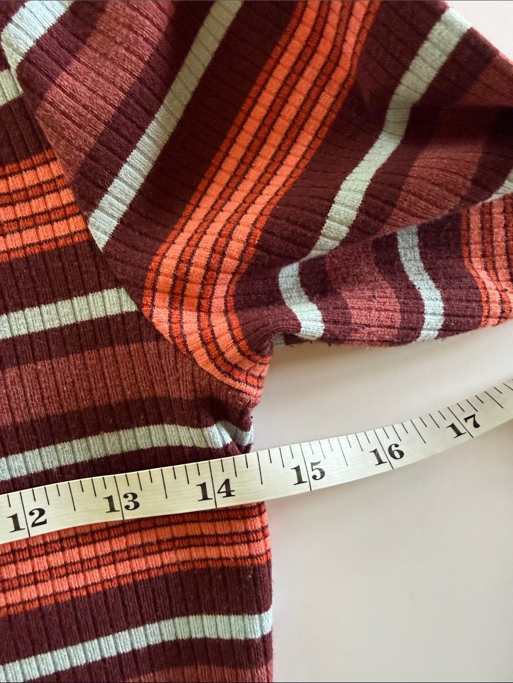 Urban Outfitters Short Sleeve Striped Ribbed Knit Bodycon Dress Size Medium - Picture 7 of 10